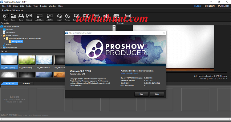 Các bước Activate ProShow Producer 9 rất chi là đơn giản