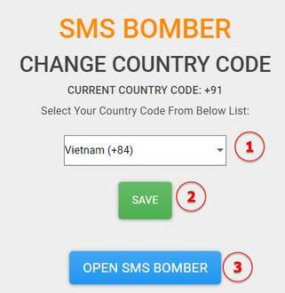 Spam SMS bằng SMS BOMBER trên MYTOOLSTOWN