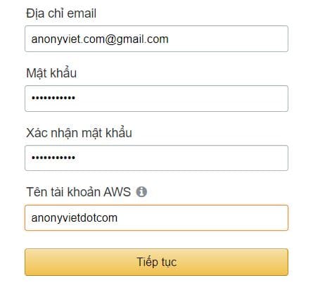 tạo tài khoản VPS Amazon AWS Lightsail