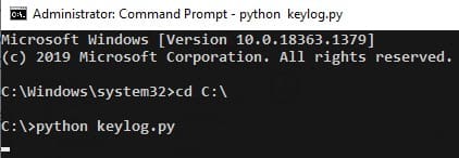 viết keylogger bằng python