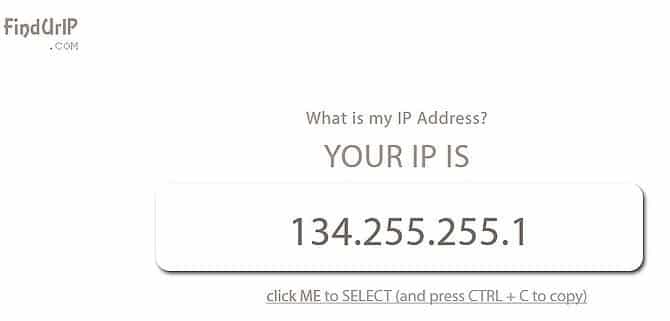 Tìm địa chỉ IP của bạn trên Websites IP