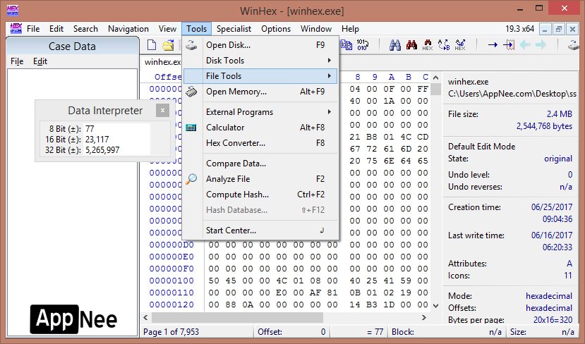 Winhex - Phân mềm biên dịch File, Disk và Ram