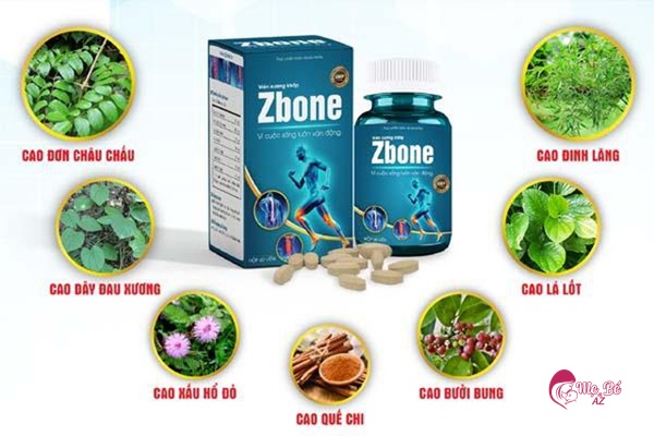 Thành phần của Zbone 100% thảo dược tự nhiên