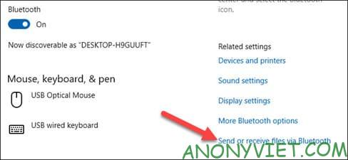 Send or Recieve Files via Bluetooth