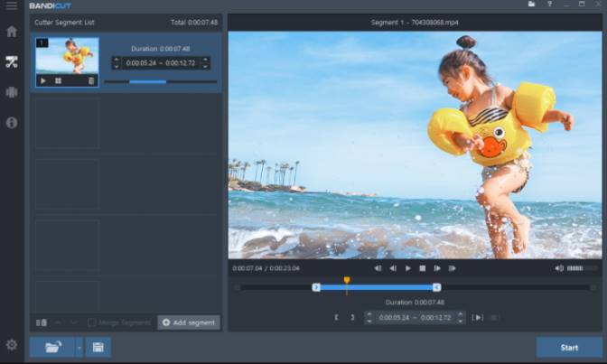 Phần mềm Chỉnh sửa Video tốt nhất Bandicut video cutter